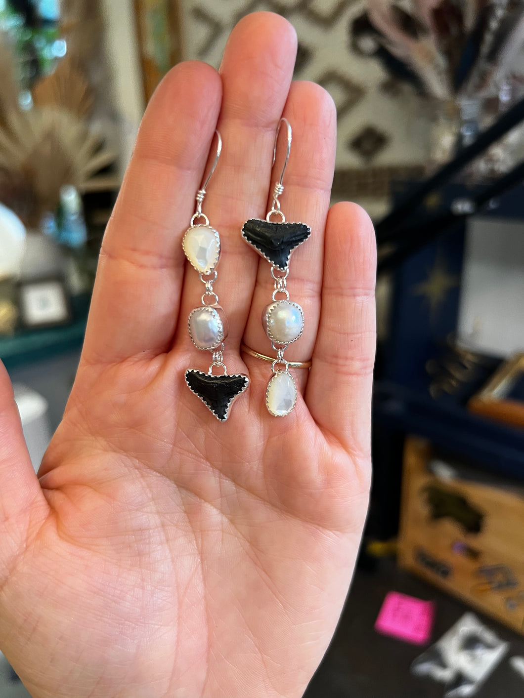 (#2) Custom necklace and earrings